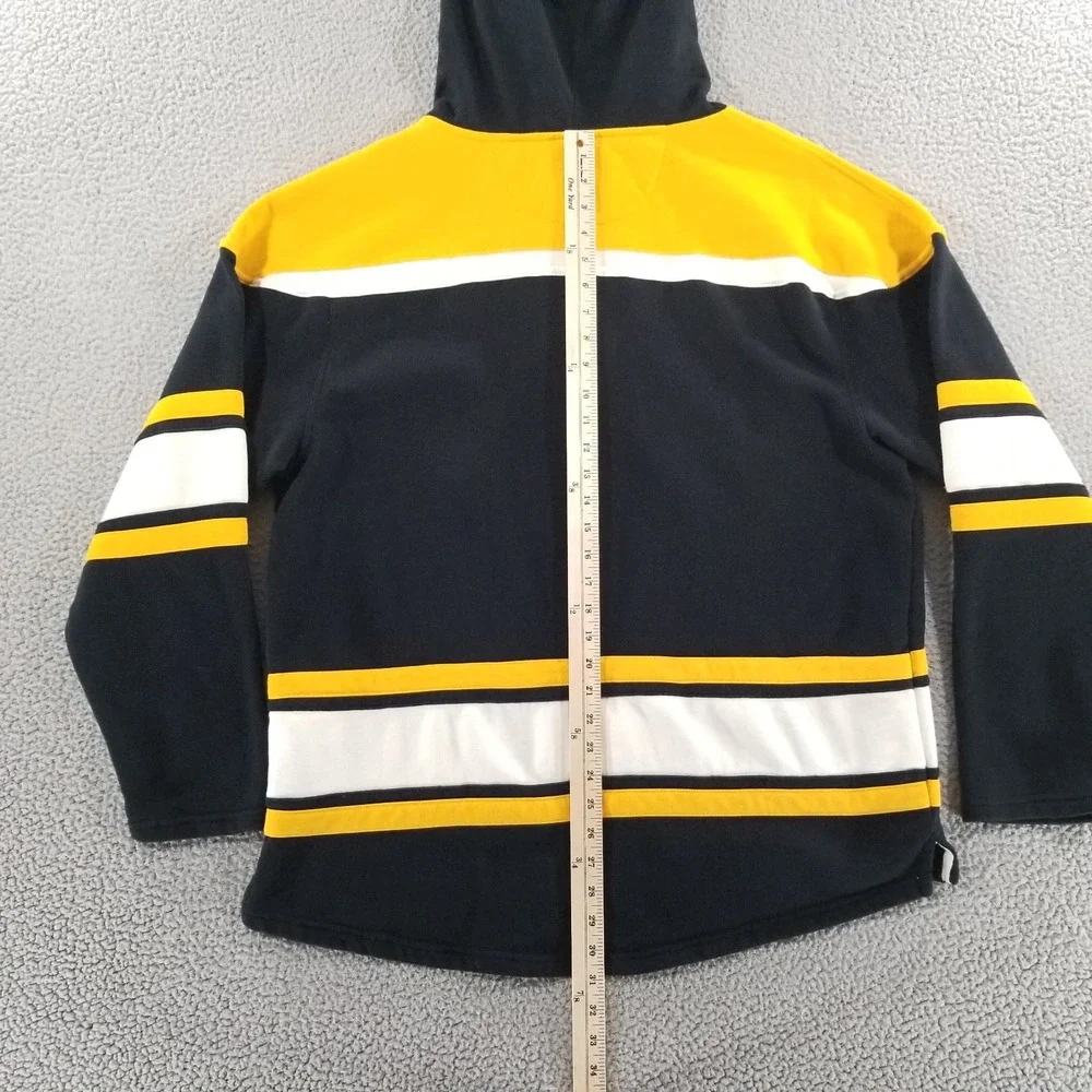 Boston Bruins '47 Hoodie Mens XL Bear Logo Lacer Superior Sweatshirt Pullover